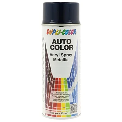 Image de DUPLI COLOR 279539 Peinture combinée pour voitures 400ml aérosol Bleu AUTO 10 0070 silver metallic 12 ml