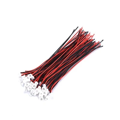 Image de 20 Paires de connecteurs JST 1,25 mm mâles et femelles Micro connecteur Mini à 2 broches/3 broches avec câbles 100 pour carte circuit imprimé(2Pin)