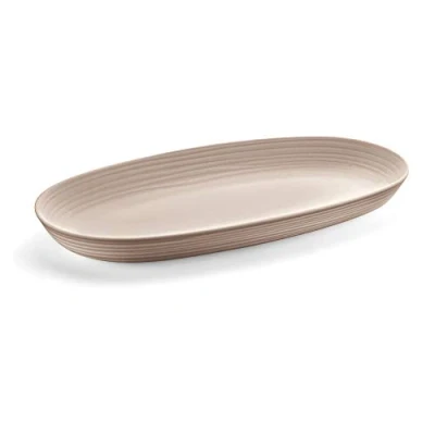 Image de Guzzini Tierra, Plateau de Service en Plastique Recyclé Gris Tourterelle, 41x 22,9 x h4,2 cm 5000ml 175400158