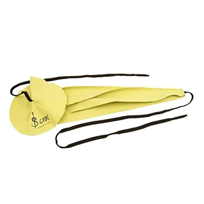 Image de saxophone chiffon de nettoyage, fibre outil nettoyage pour le tube clarinette flûte(Jaune)