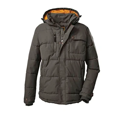 Image de G.I.G.A. DX Men&#039;s Veste fonctionnelle décontractée à l&#039;aspect duvet avec capuche amovible GW 64 MN QLTD JCKT, vert anthracite, L, 38527 000