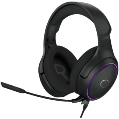 Image de Cooler Master MH650 RGB Gaming Headset with Virtual 7.1 Surround Sound Cross Platform Compatible 50mm Neodymium Audio Drivers, Ultra Clear Boom Mic and Portable Frame USB Type A, Black