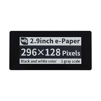 Image de Waveshare 2.9inch Touch E Paper Ink Display Hat for Raspberry Pi 5 Points Capacitive 296x128 Pixels Black and White Partial Refresh Support SPI Interface