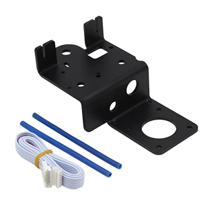 Image de Zeberoxyz Plaque de support pour extrudeuse à entraînement direct Filament flexible imprimante 3D Creality Ender 3 V2, Pro, 3, CR 10, 10S (plaque double engrenage)
