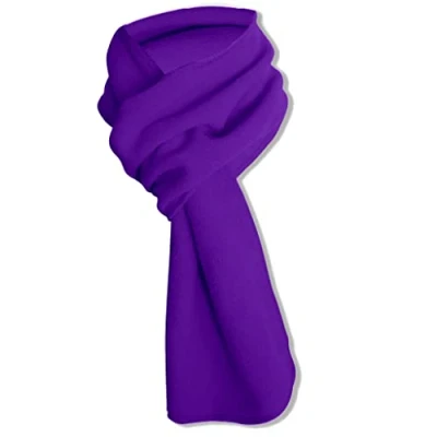 Image de Max Tonsen Écharpe tendance en polaire douce et légère de couleur unie pour l&#039;automne l&#039;hiver Cadeau Noël femmes, hommes, filles, garçons, écharpe multifonction, violet
