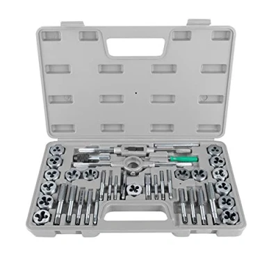Image de SOULONG Coffret de 40 Pcs Tarauds et Matrices M3 M12 Ensemble Filières en Acier avec 17 x Robinets