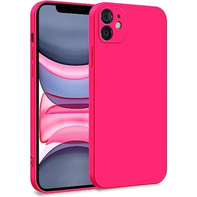 Image de MyGadget Coque Compatible avec Apple iPhone 11 Case TPU Souple &amp; Soft Doublure Microfibre Cover Protection Extra Fine Légère Rose Foncé