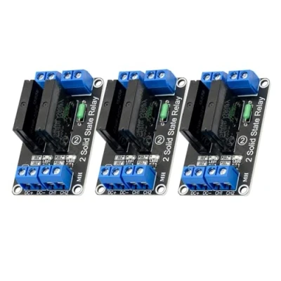 Image de Lot de 3 modules relais à 2 canaux 5 V CC Compatible avec Arduino et Raspberry Pi, carte commutation faible niveau