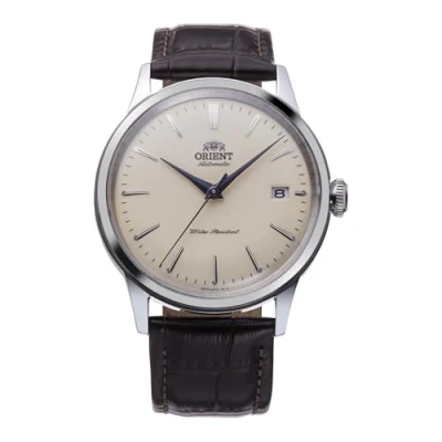 Image de Orient Homme Analogique Mécanique Montre avec Bracelet en Cuir RA AC0M04Y10B