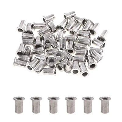 Image de Glarks Lot de 50 écrous à rivets filetés M3 en acier inoxydable 304 (M3)