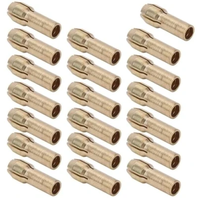 Image de CTRICALVER 20 pcs En Laiton Perceuse Mandrin Précision 0.5 3.2mm Pince De Serrage Convient Outils Rotatifs Recueillir Titulaire Électrique Meulage