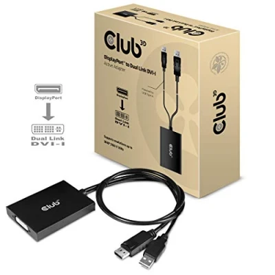 Image de CLUB 3D CAC 1010 DISPLAYPORT/USB DVI I DAUL LINK NEGRO, BLANCO