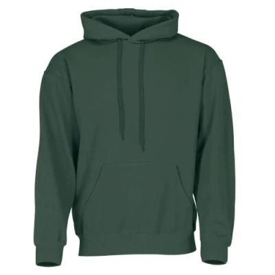 Image de Fruit of the Loom Sweat à capuche classique + sac en tissu Myshirt gratuit, Vert bouteille L