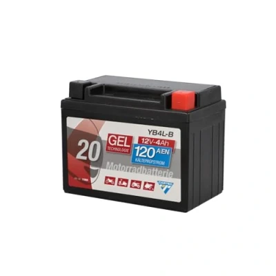 Image de CARTEC Batterie Moto YB4L B, 4Ah 56A, Technologie gel de Démarrage Moto, qualité D&#039;Origine, Résistante au Cyclage, Stockable, sans Entretien, Petite