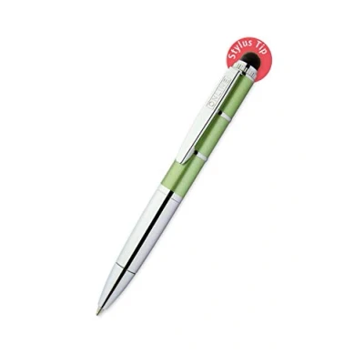 Image de ONLINE 33657/3D Stylo bille Piccolo Vert, rétractable, avec recharge D1, encre bleue, idéal pour le sac à main/agenda