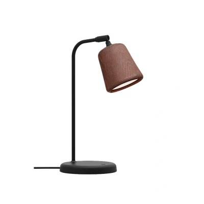 Image de New Works Material Original lampe table chêne fumé