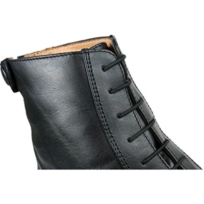 Image de qhp élastique lacets pour Boots et bottes d&#039;équitation, marron