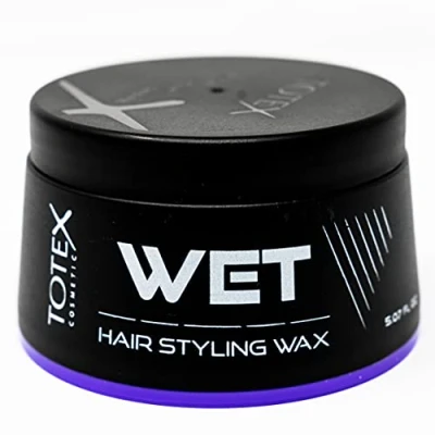 Image de TOTEX Cire Coiffante Wet Wax Fixation Forte Effet Mouillé Parfum Melon Sucré Unisexe, idéale pour une tenue longue durée et brillance éclatante Convient à tous types de cheveux 150ml