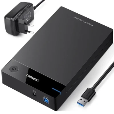 Image de UGREEN USB 3.0 Boîtier Externe pour Disque Dur 3.5&quot; SATA HDD SSD 10 To Max, Haute Vitesse à 5Gbps, UASP Compatible