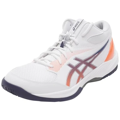 Image de Asics Geltask MT 4 Chaussures de handball, Homme, Taille: 46.5, White/indigo fog Imitation cuir/textile