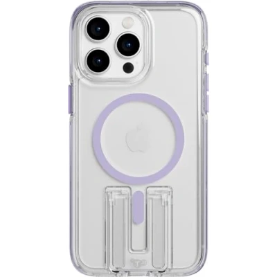 Image de tech21 Evo Crystal Kick Coque pour iPhone 15 Pro Max Compatible avec MagSafe de Protection Contre Les Chocs Lilas