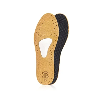 Image de Kaps Semelles orthopédiques en cuir pour le neurome de Morton et la douleur à l&#039;avant pied, avec support coussin voûte métatarsienne, hommes femmes, Allevia (40 EUR)