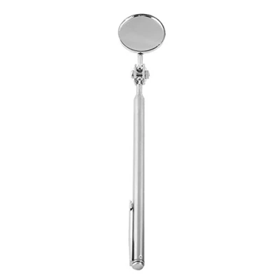 Image de Keenso Miroir télescopique de d&#039;inspection Rond, Outil rétractable d&#039;outil Main avec la poignée pour des Voitures mécanicien(Clip Stylo 30 * 600mm) maintien d&#039;entretien automobile
