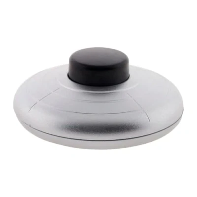 Image de Interrupteur à pied pour luminaire ZENITECH Argent Va et vient Filaire