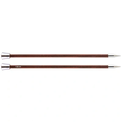 Image de KnitPro Nova Aiguilles Tricoter Royale Simple Extrémité, Bouleau/en Laiton, Multicolore, 40 cm x 7.00 mm