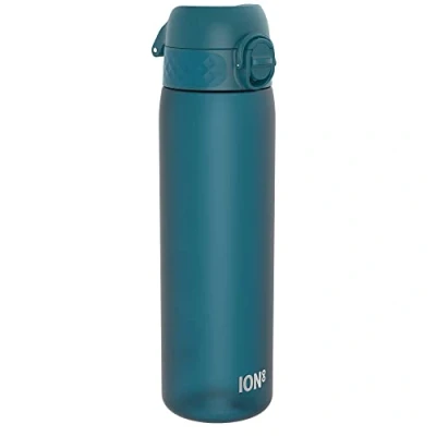 Image de Ion8 Gourde, 500ml, Anti Fuite, Facile à Ouvrir, Verrouillage Sécurisé, Lavable en Lave vaisselle, Sans BPA, Poignée de Transport, S&#039;adapte aux Porte gobelets, Nettoyer, Bleu Foncé