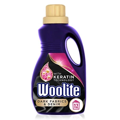 Image de Woolite Lessive liquide 750 ml Pour tissus foncés et denim Lavage à la main en machine Ravive les couleurs empêche le ternissement 12 lavages