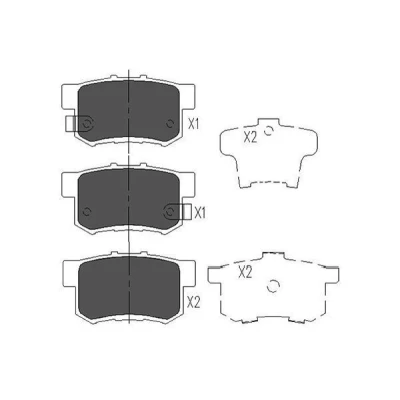 Image de KAVO PARTS KBP 2008 Jeu de plaquettes frein avec indicateur d&#039;usure HONDA: CIVIC 7 Hatchback, Accord Limousine, Integra II Coupe, SUZUKI: SWIFT 3