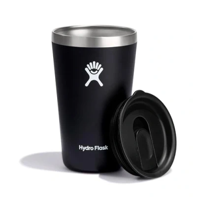 Image de HYDRO FLASK Gobelet d&#039;Extérieur 473ml (16 oz) avec Couvercle Anti Éclaboussures Isotherme en Acier Inoxydable à Double Paroi Pour Boissons Chaudes ou Froides Noir
