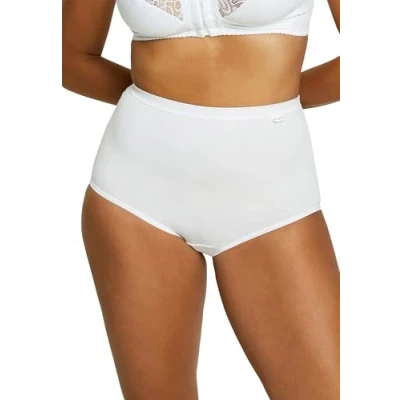 Image de Sans Complexe, 61AH35, Lot de 3 Shortys, Taille Haute, Simplement Coton, Coton Bio, Blanc, 48