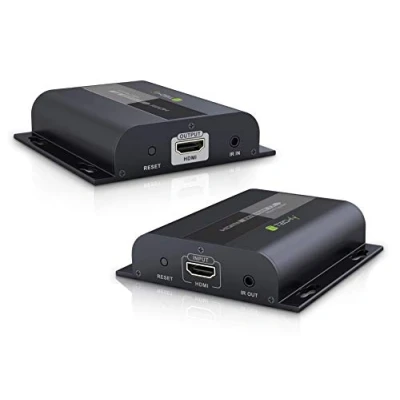 Image de Techly IDATA EXTIP 383V4 Émetteur et récepteur AV Noir Neuf