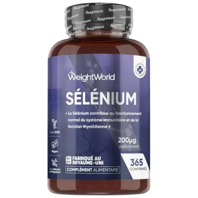 Image de Selenium 200mcg (L Selenomethionine) 365 Comprimés Vegan (+1 An), 1 Comprimé Tous Les 2 Jours Thyroïde, Cheveux, Ongles, Système Immunitaire, Antioxydant Haute Absorption &amp; Dosage Puissant