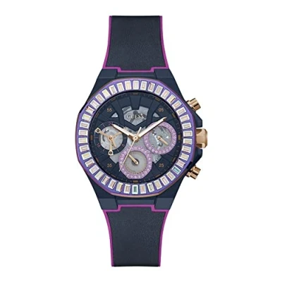 Image de GUESS Femmes Analogique Quartz Montre avec Bracelet en Cuir GW0463L2