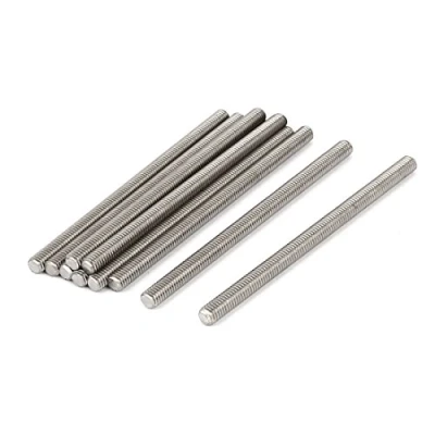 Image de sourcing map Tige filetée M6x100mm Acier Inoxydable 304 mâle entièrement goujons 10pcs