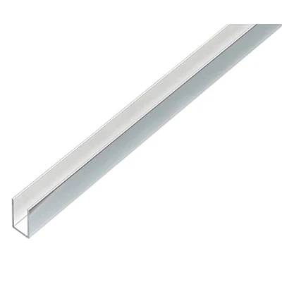 Image de GAH Alberts Profilé en U Aluminium, design chromé, 1000 x 10 15 mm 488482