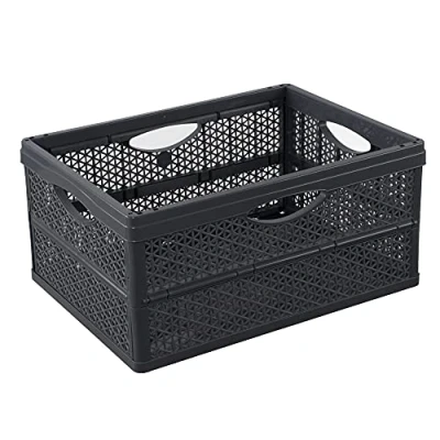 Image de 5901098173209 Boîte pliante pratique et universelle avec une capacité de 32 litres, en plastique sans BPA Anthracite