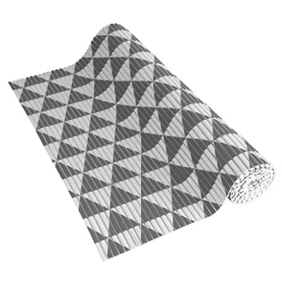 Image de Venilia Insert en Mousse Souple Tapis Veni Soft Base antidérapante, PVC, Triangel, Blanc Anthracite, 65 x 200 0,5 cm, 54806