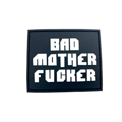 Image de Bad Mother F***ER Brillent dans Le Noir Airsoft PVC Morale Patch