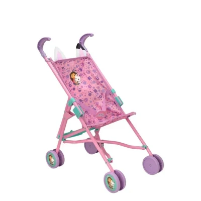 Image de Gabby&#039;s poussette de maison poupée Poupées jouet bébé pour enfant parapluie pliable Jeu rôle