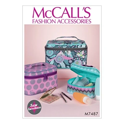 Image de McCall&#039;s Patterns 7487 OS Étui de Voyage, Mouchoir, Multicolore, 17 x 0,5 0,07 cm