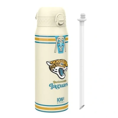 Image de Ion8 NFL x Bouteille Thermique de Sport avec Paille Amovible, 750ml/24oz, Isotherme Anti fuite, Jaguars