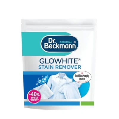 Image de Dr. Beckmann Glowhite Amplificateur de blanchiment Détachant et blanchissant à lessive Élimine plus 100 taches 400 g