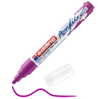Image de edding 5100 marqueur acrylique Medium violet 1 imperméable pointe ronde moyenne 2 3 mm