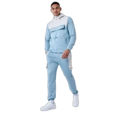 Image de Project X Paris Bas de Jogging Style Cargo Bicolore Bleu Gris XL