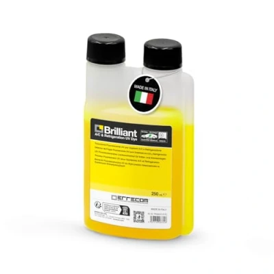 Image de ERRECOM Brilliant 250 ML, Traceur Fluorescent UV pour localiser Fuites de Gaz Réfrigérant dans Les Systèmes Climatisation et Réfrigération