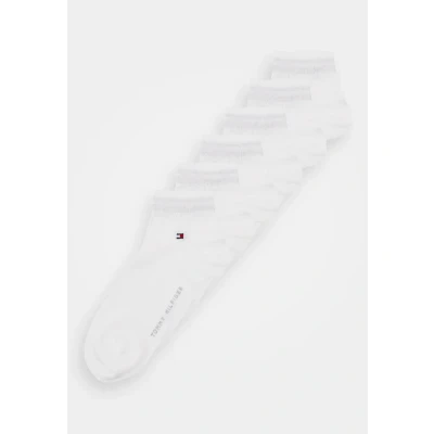 Image de Tommy Hilfiger MEN Quarter ECOM 6 PACK Chaussettes, Homme, Taille: 47 49, White